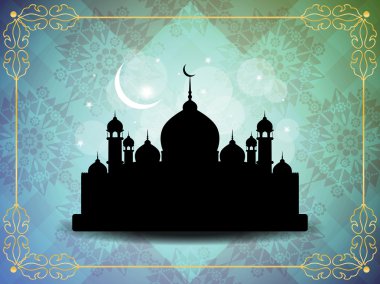 dini bayram arka plan tasarımı ile Camii.