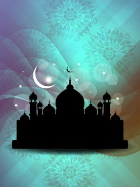 dini bayram arka plan tasarımı ile Camii.