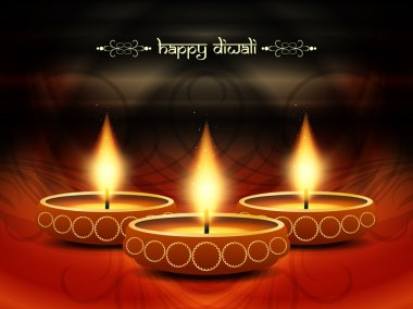sanatsal dini arka plan tasarımı güzel lambalar ile diwali Festivali için.