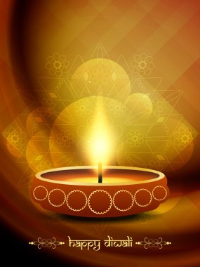 sanatsal dini arka plan tasarımı güzel lambalar ile diwali Festivali için.