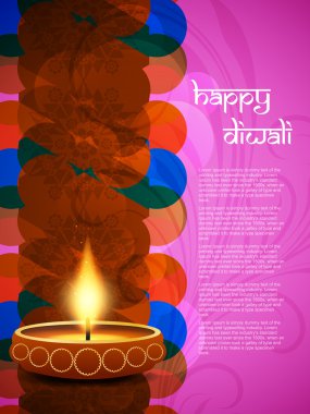 diwali güzel lambaları için dini zarif arka plan.