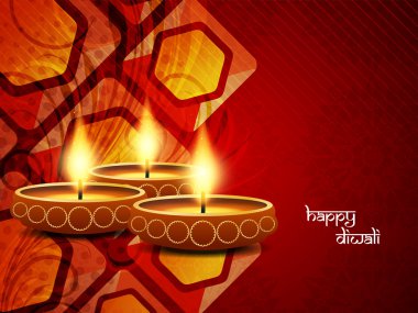 diwali güzel lambaları için dini zarif arka plan.