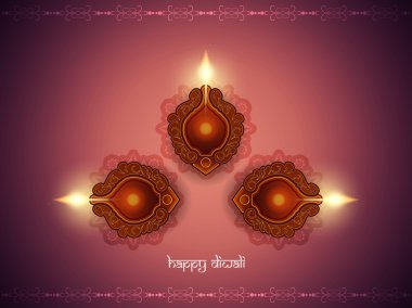 diwali güzel lambaları için dini zarif arka plan.