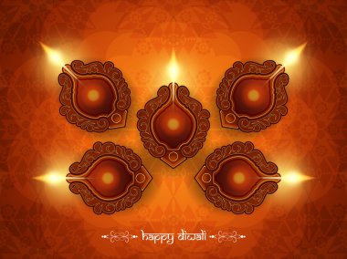diwali güzel lambaları için dini zarif arka plan.
