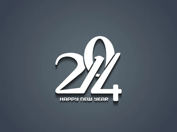 Zarif mutlu yeni yıl 2014 tasarım — Stok Vektör