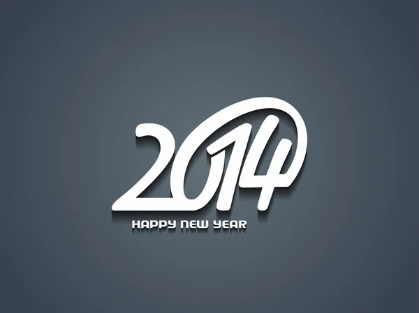 Elegante feliz ano novo 2014 design — Vetor de Stock