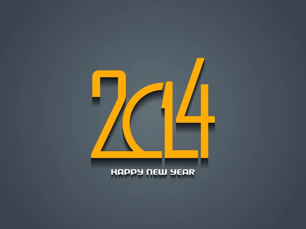 Elegante feliz año nuevo 2014 diseño — Vector de stock