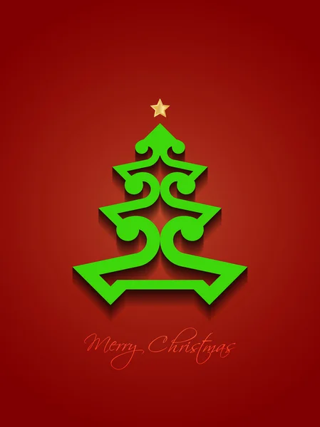 Elegantní vánoční pozadí s krásnou vánoční stromeček — Stockový vektor