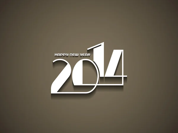 Elegantes frohes neues Jahr 2014 Design — Stockvektor