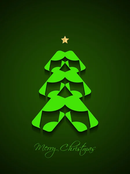 Fondo de Navidad elegante con hermoso árbol de Navidad — Vector de stock