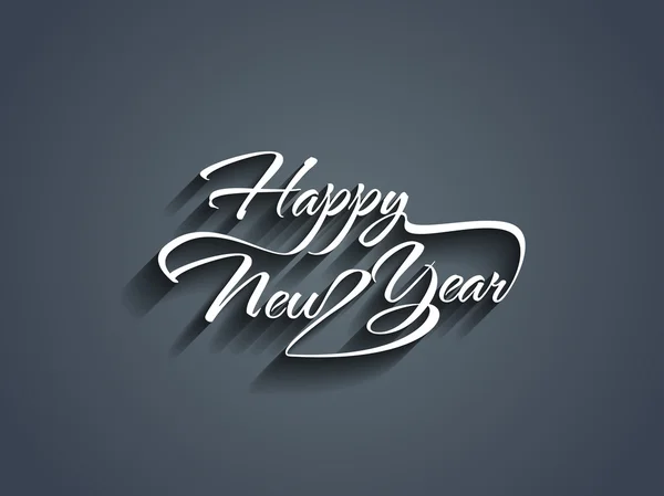 Hermoso diseño de texto elegante de feliz año nuevo . — Vector de stock