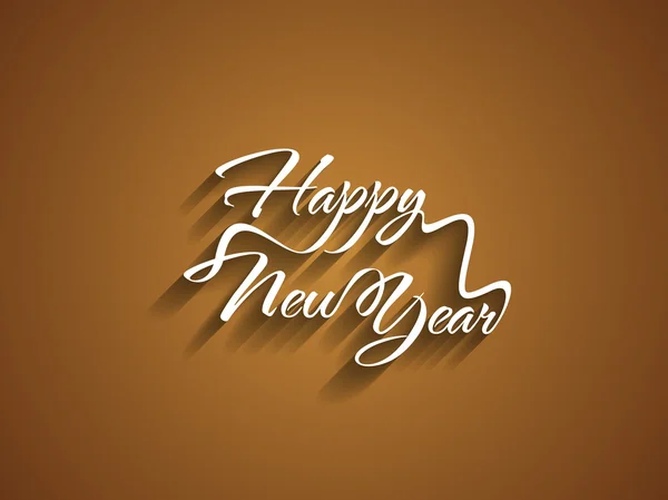 Hermoso diseño de texto elegante de feliz año nuevo . — Vector de stock