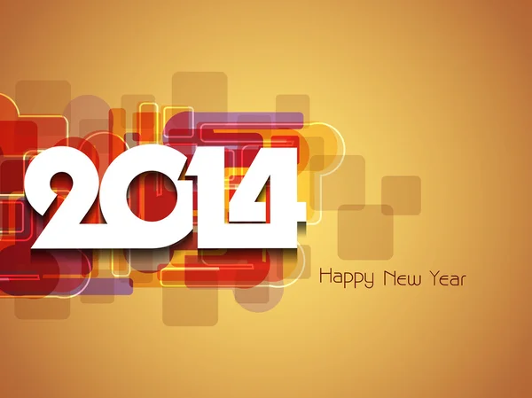 Elegancki szczęśliwego nowego roku 2014 projekt — Wektor stockowy