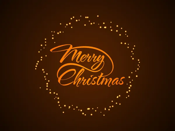 Beautiful text design of Merry Christmas — Stock Vector