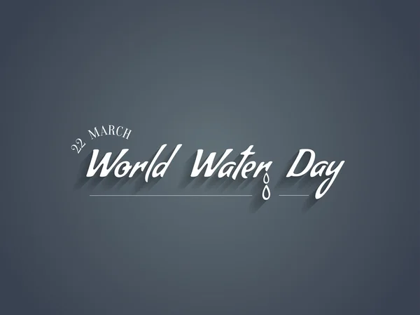 Mooie kaart ontwerp van wereld water dag. — Stockvector