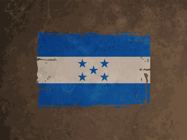 Prachtige vector grunge textuur ontwerp van de vlag van honduras. — Stockvector