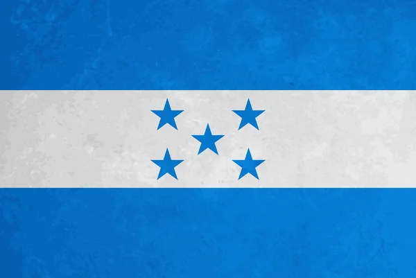 Prachtige vector grunge textuur ontwerp van de vlag van honduras. — Stockvector