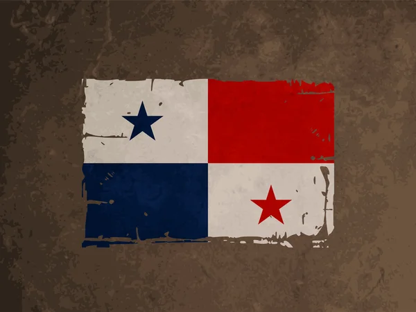 Bella bandiera design di Panama . — Vettoriale Stock