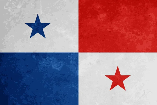 Mooie vlag ontwerp van panama. — Stockvector