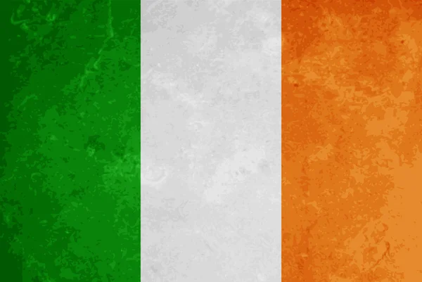 爱尔兰的美丽旗帜设计. — 图库矢量图片