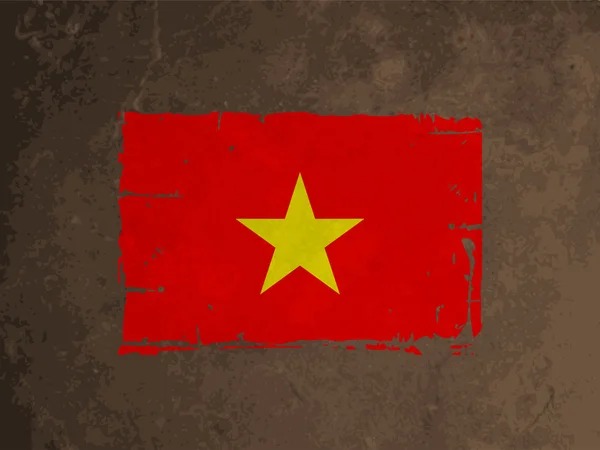 Hermoso diseño de bandera de Vietnam . — Vector de stock