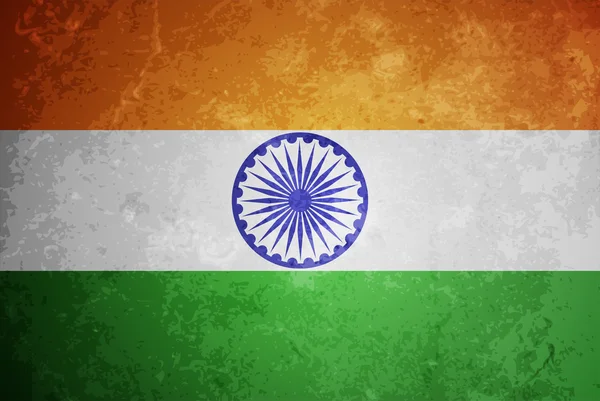 Σχεδιασμός όμορφη σημαία της Ινδίας. — Διανυσματικό Αρχείο
