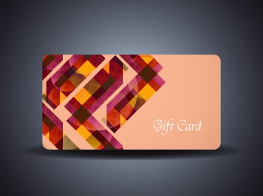 soyut güzel hediye kart tasarımı.