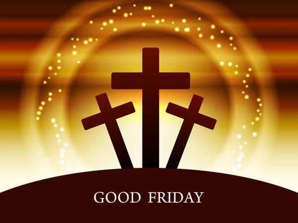 Religious colorful background design for Good Friday. — Stock Vector