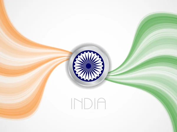 Bandeira indiana tema fundo para o dia da República e dia da independência . — Vetor de Stock