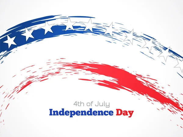 Americká vlajka téma pozadí design pro den nezávislosti. — Stockový vektor
