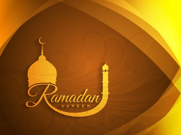 Decoratieve ramadan kareem achtergrond ontwerp. — Stockvector