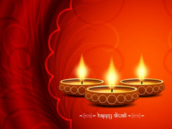 Hagyományos indiai fesztivál Diwali — Stock Vector