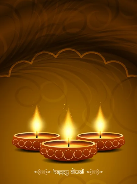 Hagyományos indiai fesztivál Diwali — Stock Vector