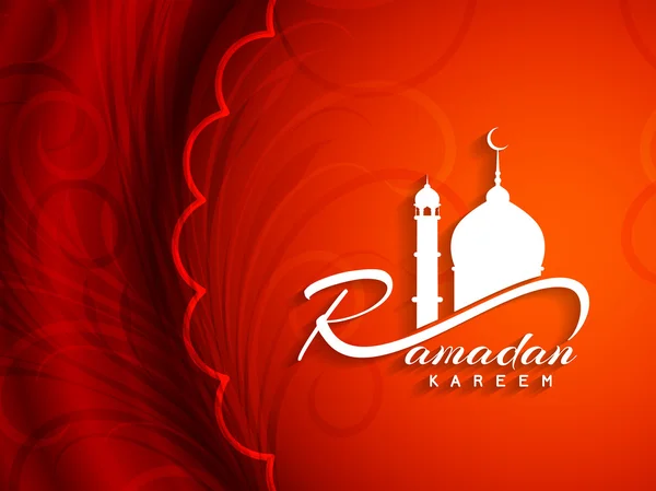 Disegno decorativo di sfondo ramadan kareem. — Vettoriale Stock
