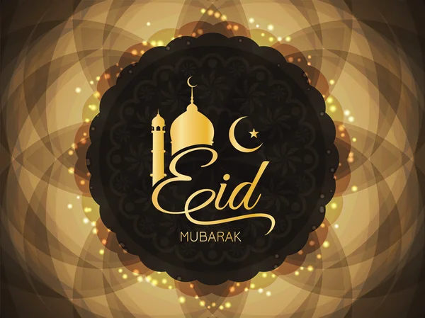 Creative Eid Mubarak disegno di sfondo . — Vettoriale Stock