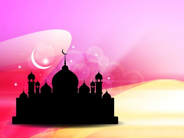 Creative Eid Mubarak background design. — Stock Vector