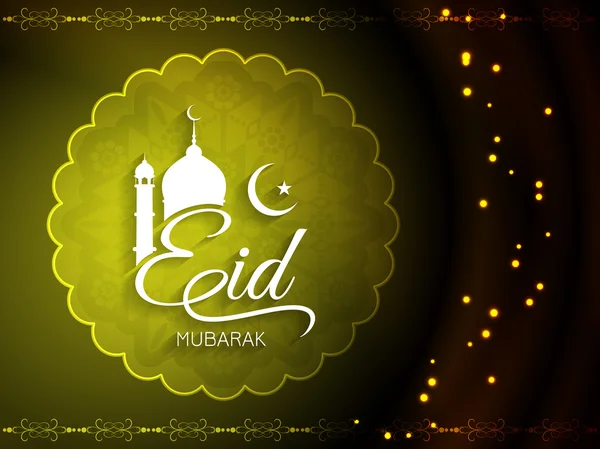 Creatieve eid mubarak achtergrondontwerp. — Stockvector