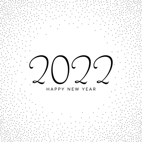Eenvoudig Elegant Gelukkig Nieuwjaar 2022 Achtergrond Vector — Stockvector