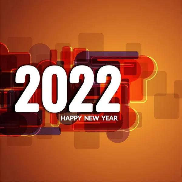 Szczęśliwego Nowego Roku 2022 Dekoracyjne Nowoczesny Wektor Tła — Wektor stockowy