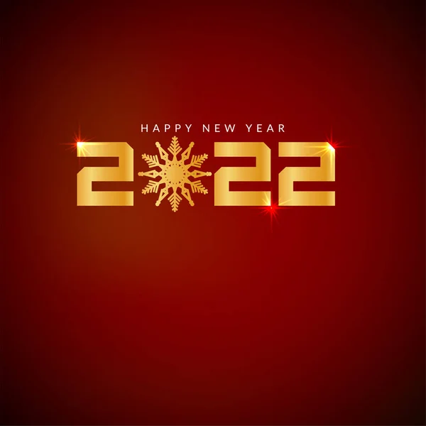 Abstart Happy New Year 2022現代的な背景ベクトル — ストックベクタ