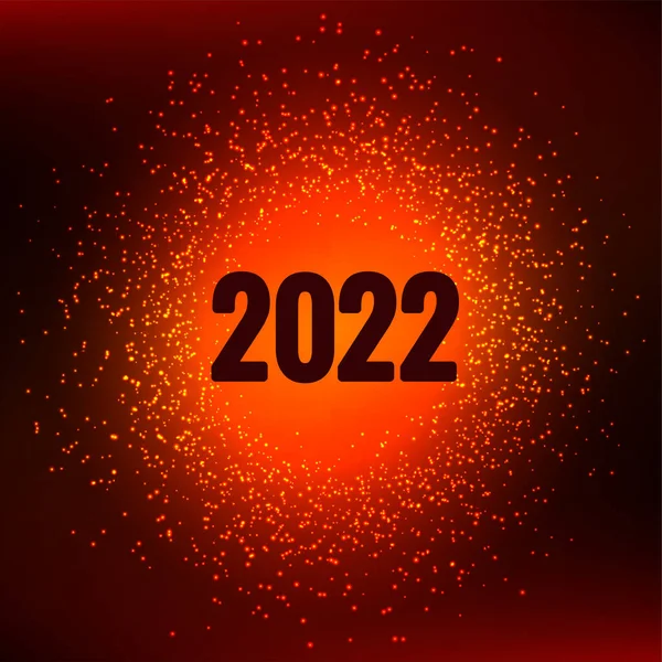 Gott Nytt 2022 Firande Hälsning Bakgrund Vektor — Stock vektor