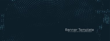 Modern yumuşak mavi yarım ton tasarımı koyu pankart tasarımı vektörü