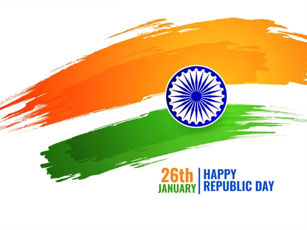 Indian Flag Theme Republic Day Background Vector — Stockvektor