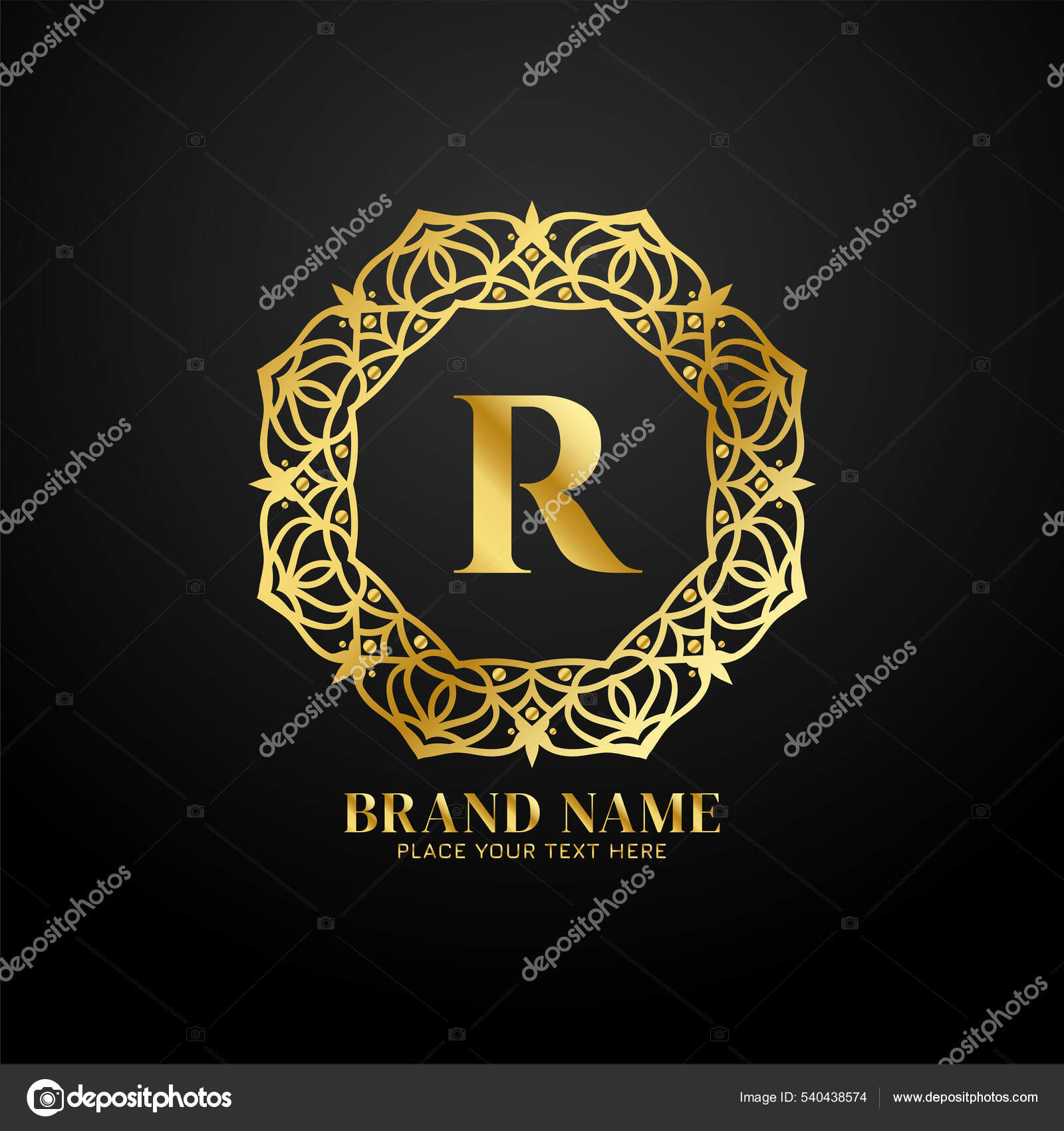 Letter Luxury Brand Logo Concept Design Vector Stock Vector by ©Creativehat  540438574