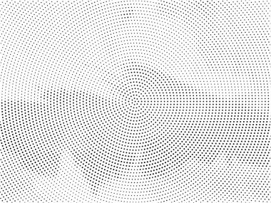 Modern circular halftone design elegant background vector