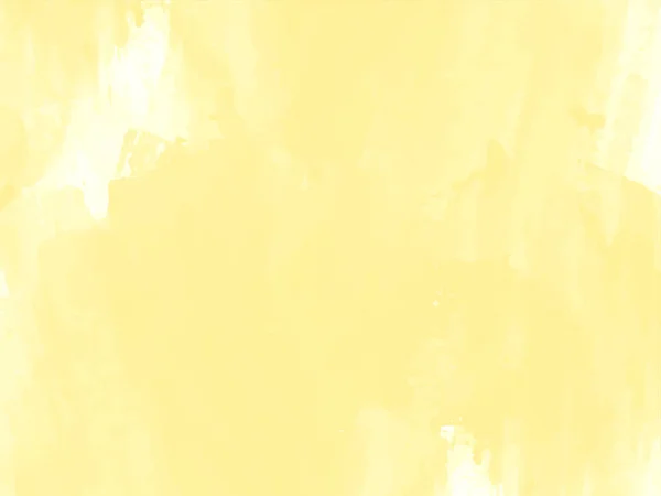 Elegant Soft Yellow Watercolor Texture Background Vector — Vetor de Stock