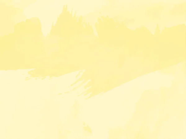 Modern Soft Yellow Watercolor Texture Beautiful Background Vector — 图库矢量图片