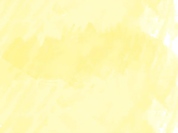Soft Yellow Watercolor Simple Texture Background Vector — Vetor de Stock