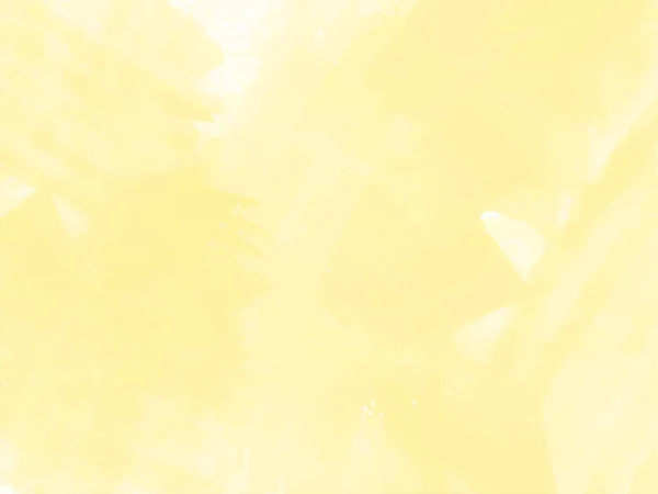 Soft Yellow Watercolor Texture Decorative Background Vector — 图库矢量图片