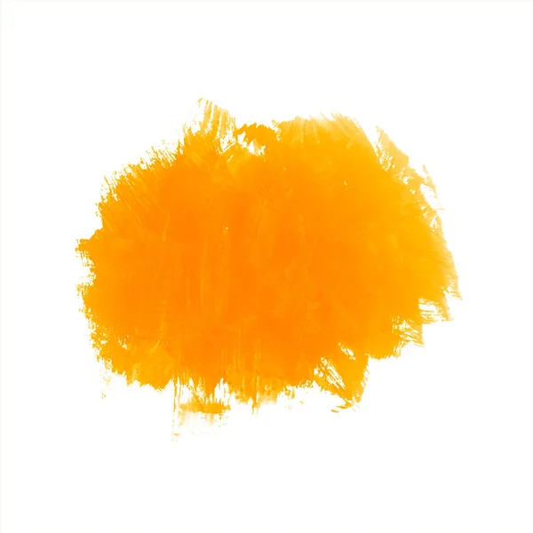 Decorative Yellow Watercolor Splash Brush Stroke Design Vector — Stockvektor